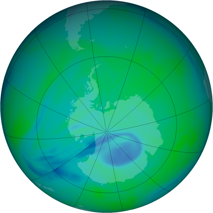 Ozone Map 2005-12-14